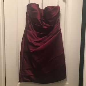David’s Bridal Bridesmaid Dress - Wine